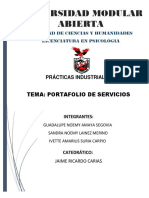 Universidad Modular Abierta: Tema: Portafolio de Servicios