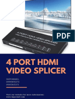 Data Sheet 4 Port Hdmi Video Splicer