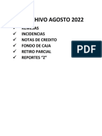 Informe agosto 2022 remesas reportes caja