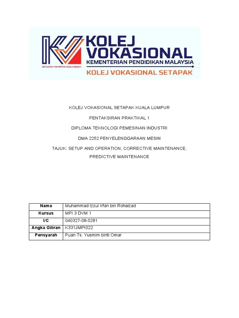 Dma 2252 Maintenance PDF