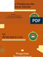 Profesi Pustakawan Dan Laboran Sekolah: Kelompok 5 1. Fitri Dwi Agustin (2051800007) 2. Luluk Khoirurohmah (2051800028)