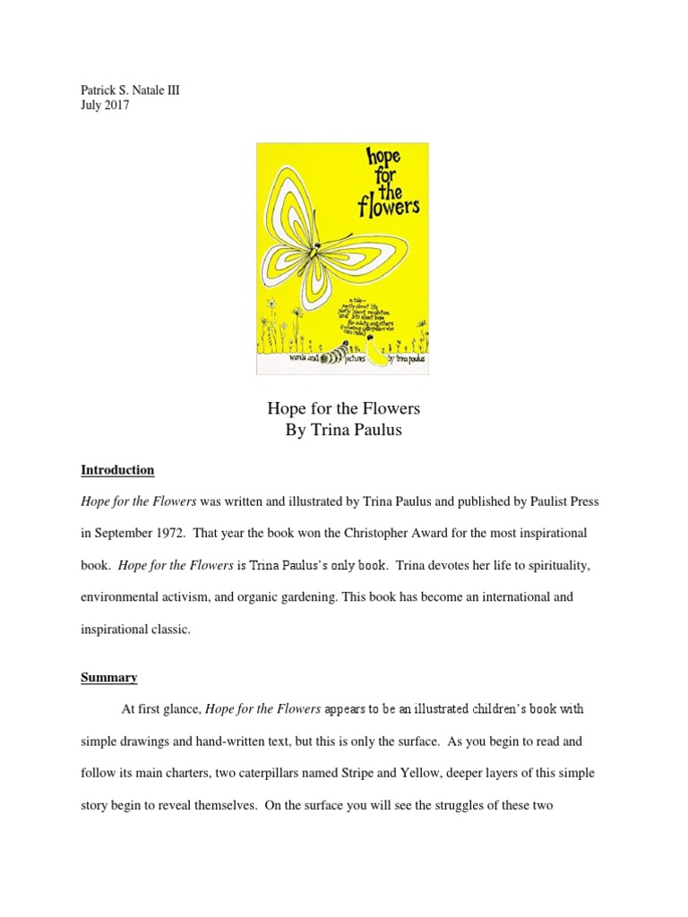 Hope For The Flowers by Trina Paulus PDF Lepidoptera Insects