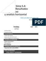 Analisis Horinzontal Admin Financiera Excel Plantilla