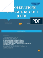 Les Operations Leverage Buy-Out (LBO) : AUGOU Yves-Armel BOHOUSSOU Marie-Pascale DIAKITE Vassidiki Samira