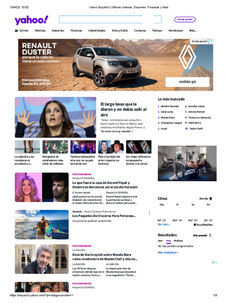 Yahoo Español _ Últimas noticias, Deportes, Finanzas y Mail | PDF