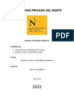 Universidad Privada Del Norte: Carrera: Ingeniería Ambiental Integrantes