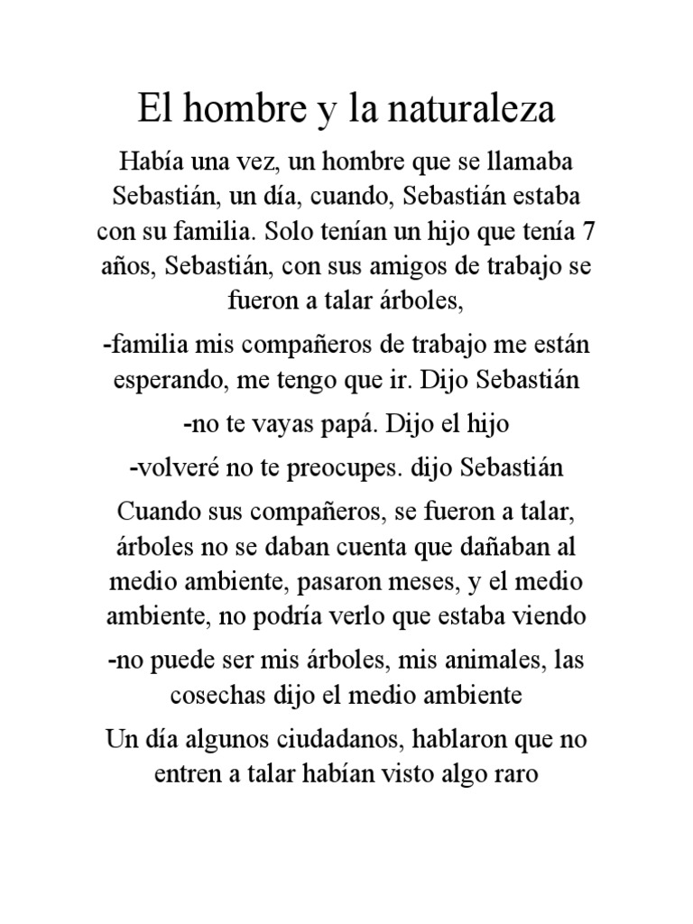 El Hombre y La Naturaleza PDF