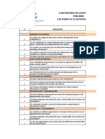 Cuestionario de Control Interno.