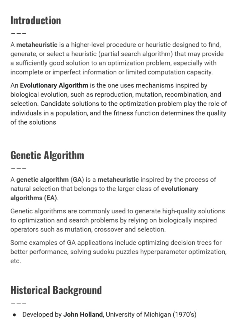 Genetic Algorithm | PDF