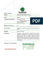 Nombre Fosfato Diamonico (Dap) Grado 18-46-0 Composición Garantizada Marca Comercial