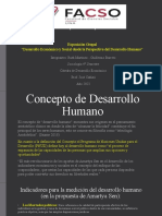 Exposición Grupal: Exposición Grupal "Desarrollo Económico y Social Desde La Perspectiva Del Desarrollo Humano"