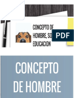 Concepto Hombre, Sociedad y Educación