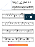 Moonlight Sonata Partitura Facil 1