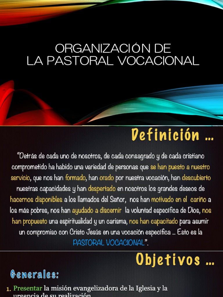Organización de la Pastoral Vocacional | PDF | Seminario | Iglesia Católica
