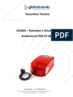 GS2001 - Roteador e Sinalizador Audiovisual IP66 97 DB