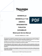 Manual de taller de las motos Triumph Bonneville, America, SpeedMaster, Thruxton y Scrambler (inglés)
