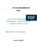 Reporte de Seguimiento PDRC 2021
