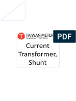 datasheet TaiwanMeters_Current Transformer, Shunt