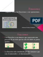 Fracciones: Objetivo: Reforzar Fracciones y Sus Operaciones