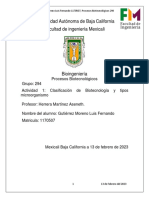 Clasificación de La Biotecnologia