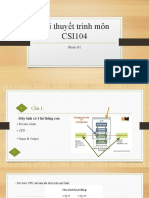 Bài thuyết trình môn CSI104