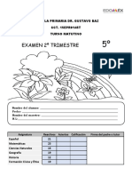 Examen 5to. Grado. 2dotrimestre. 22-23