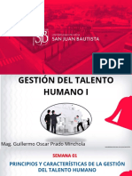 Principios y Características de La Gestion Del Talento Humano