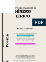 Género Lírico: Elementos de Análisis en El