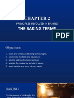 The Baking Terms: Principles Involved in Baking