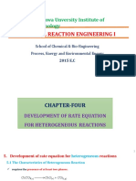 Dire Dawa Unversity Institute of Technology: Chemical Reaction Engineering I