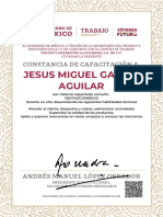 Jesus Miguel Garcia Aguilar: Constancia de Capacitación A