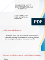 Modul Input & Output Microcontroler Sebagai Interface: Nama: Fabio Randa NOBP:21101152620016 Kelas:Sk 1