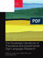 (Routledge Handbooks in Linguistics) Josep Quer, Roland Pfau, Annika Herrmann - The Routledge Handbook of Theoretical and Experimental Sign Language Research-Routledge (2021)