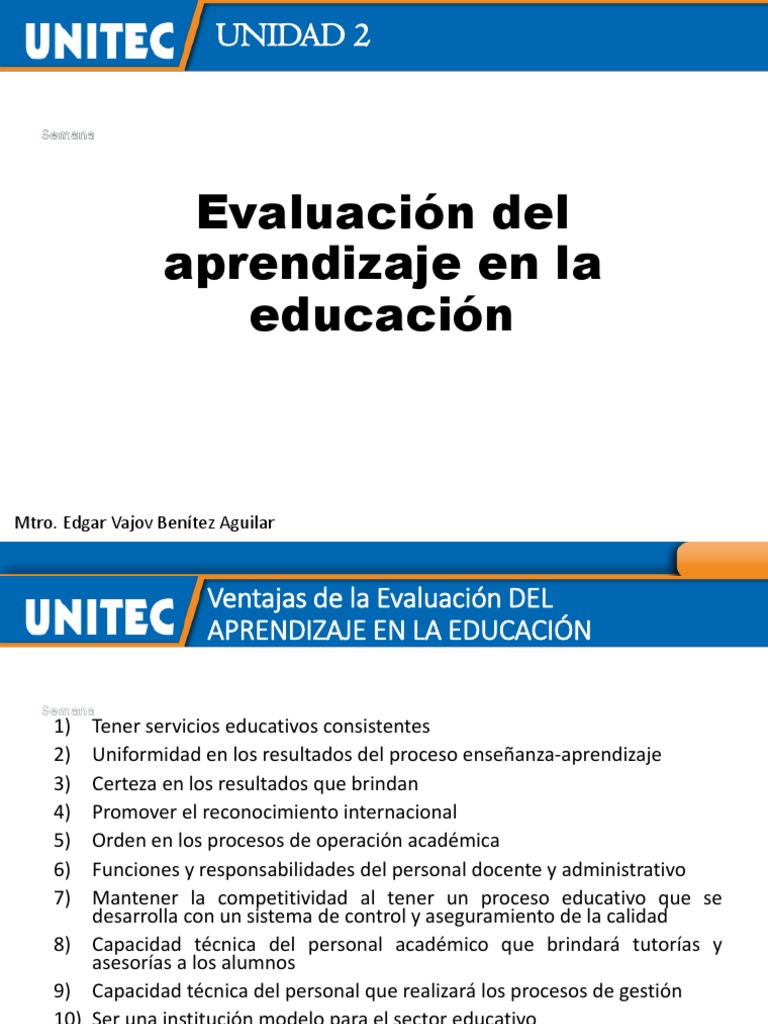 Unidad 2 Pdf Evaluación Aprendizaje