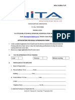 F07 Application For Skills Upgrading Form