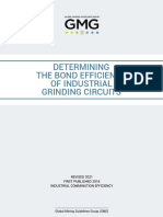 Determining The Bond Efficiency of Industrial Grinding Circuits