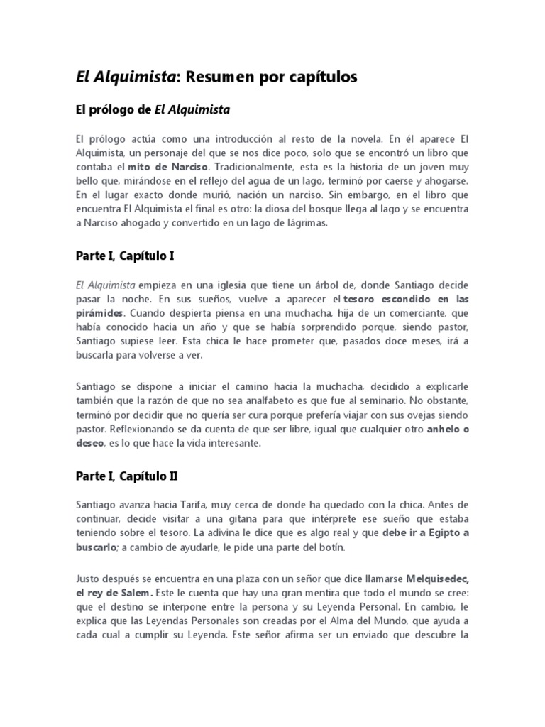 El Alquimista RESUMEN PDF Novela - 1