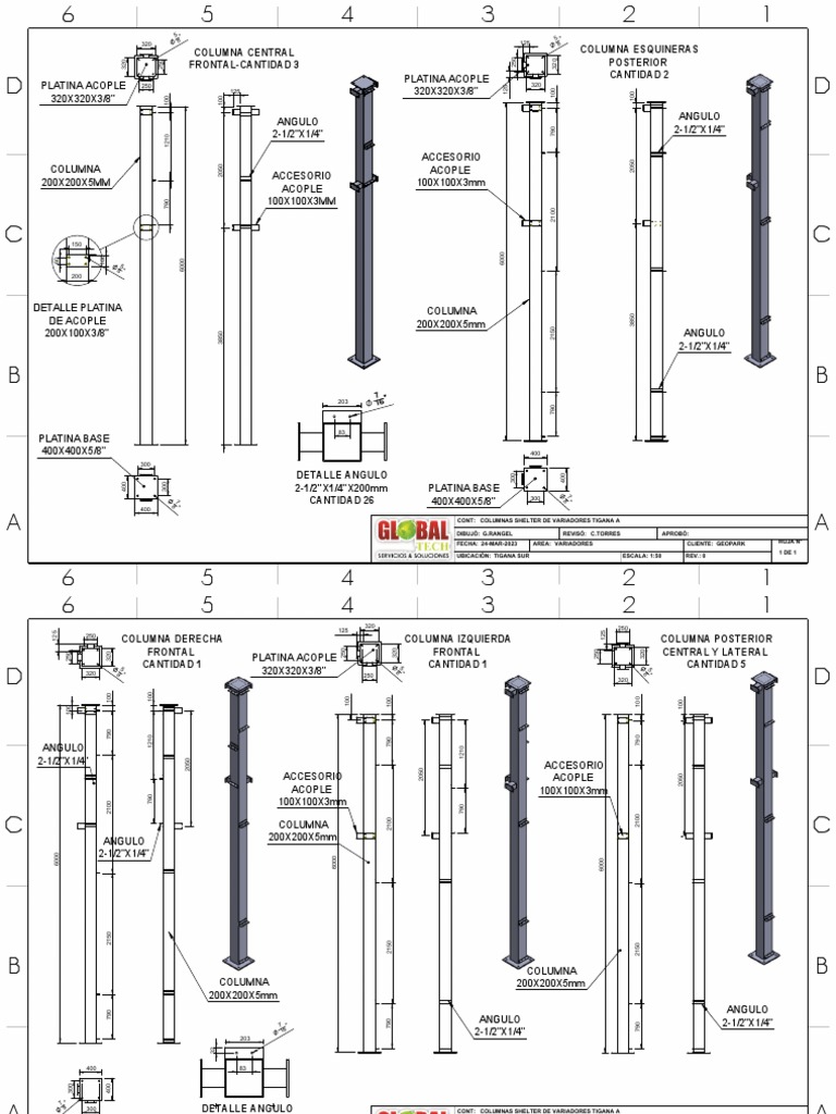 Columnas y Accesorios Variadores Tigana | PDF