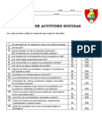 Escala de Actitudes Suicidas: Lee Cada Oración y Elige La Respuesta Que Mejor Te Describe