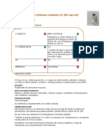 ACETILCISTEÍNA (Hidonac Antídoto (R) 200 MG/ML) : Presentación Indicaciones Dosis