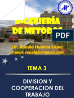 Ingeniería de Metodos: Dr. Ronald Huanca López