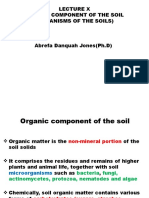 Organic Component of The Soil (Organisms of The Soils)