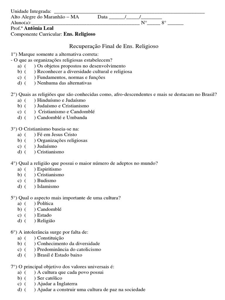 Ens Religioso | PDF