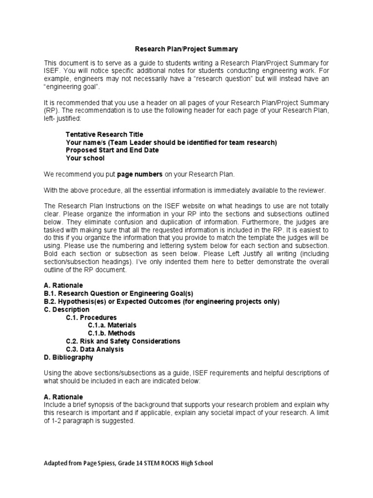 research-plan-project-summary-template-pdf