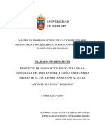 Máster en Profesorado de Educación Secundaria Obligatoria Y Bachillerato, Formación Profesional Y Enseñanza de Idiomas