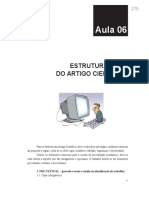 Aula 06: Estrutura Final Do Artigo Científico