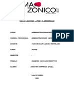 Año de La Unidad, La Paz Y El Desarrollo