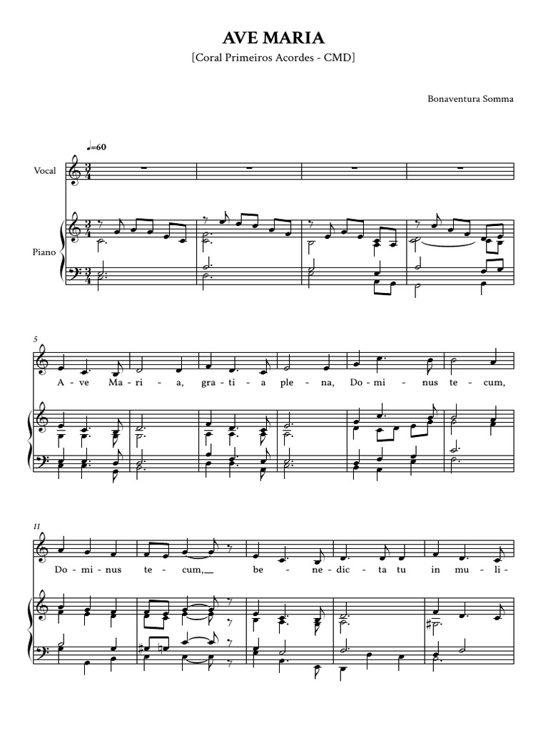 Full Score - AVE MARIA (Somma) | PDF | Calligraphie latin | Lexicologie