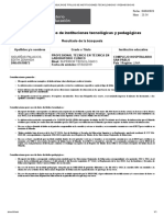 Consulta de Títulos de Instituciones Tecnológicas y Pedagógicas