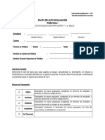 Pauta de Auto Evaluación Estudiante Práctica I